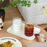 Geribbelde Glazen Beker – Retro Stijl