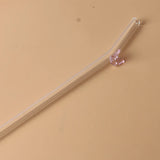 Glazen rietje met vlinder