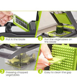 Draagbare Groentesnijder – 5-in-1 Multifunctionele Rasp & Slicer